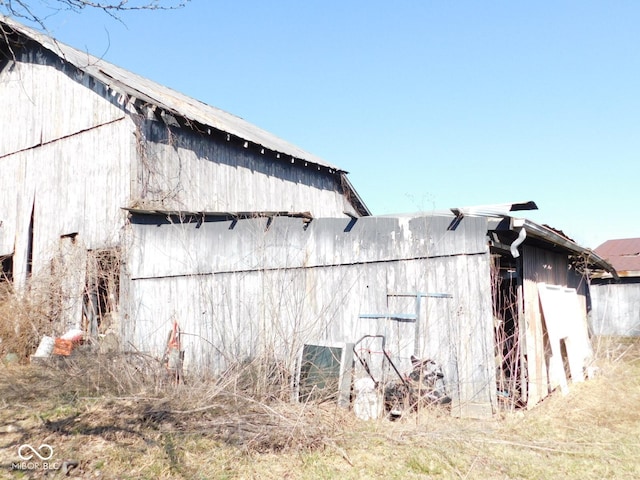 view of barn