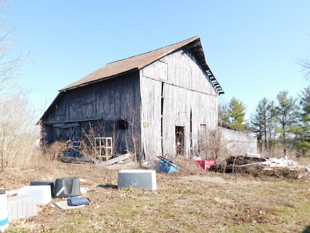 view of barn