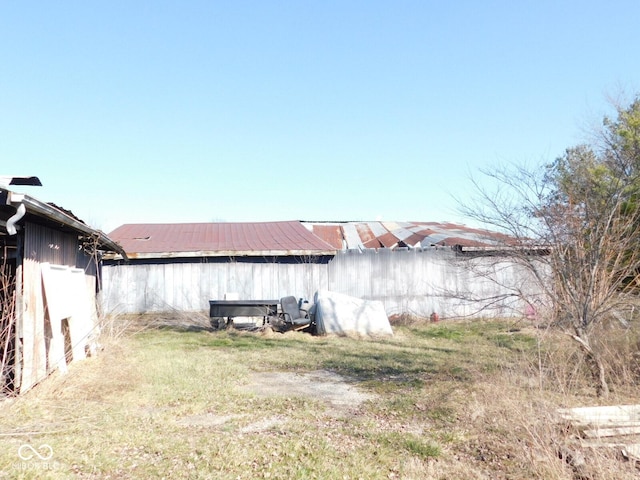 view of pole building