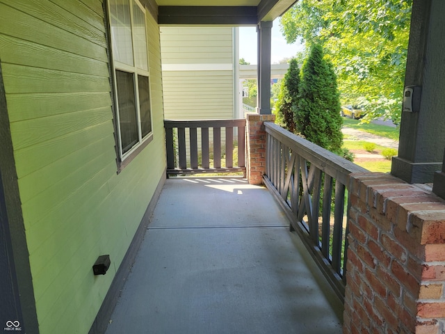 balcony with a porch