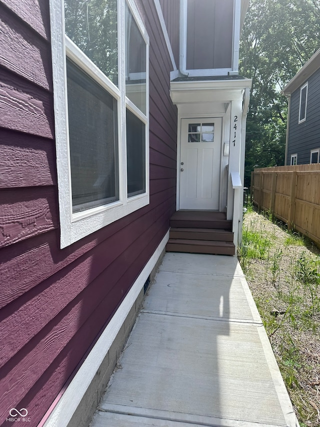 view of property entrance