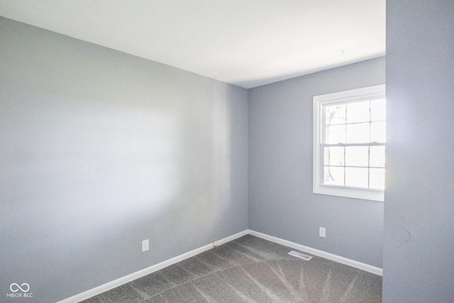 spare room featuring carpet flooring