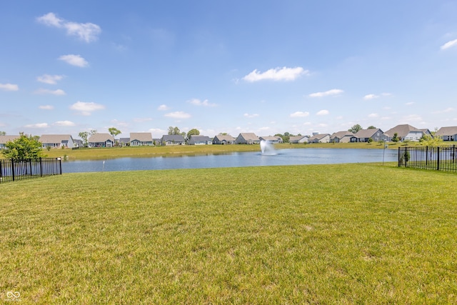 view of property view of water