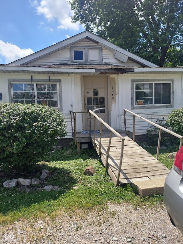 view of front of home