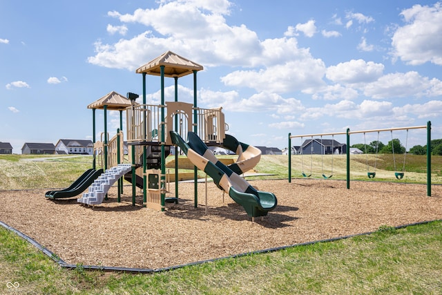 view of jungle gym