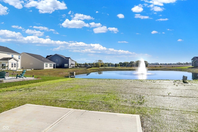 view of water feature