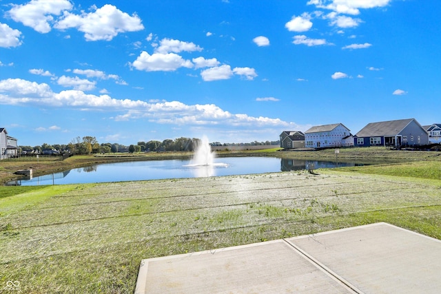 view of water feature