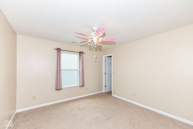 view of carpeted empty room