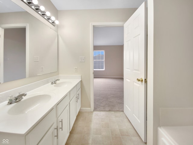 bathroom featuring vanity