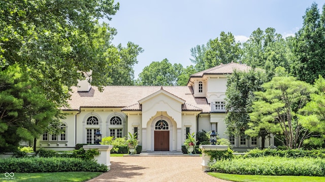 841 Alverna Dr, Indianapolis, IN 46260 - mediterranean / spanish-style home featuring stucco siding