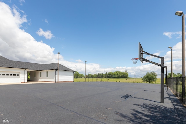 view of basketball court