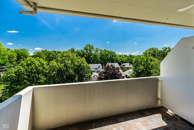 view of balcony