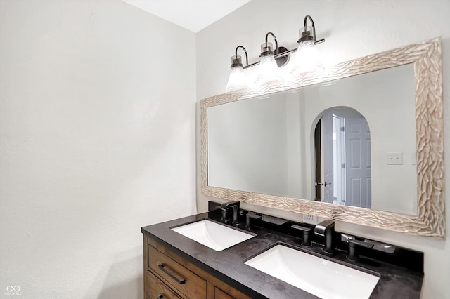 bathroom with vanity