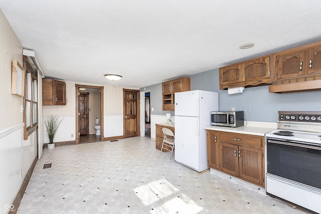 kitchen with white appliances