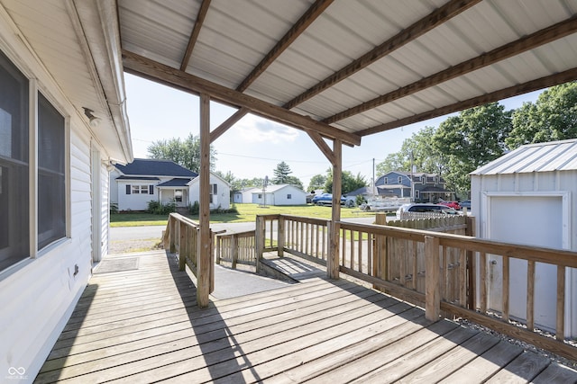 view of deck