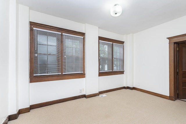 view of carpeted empty room