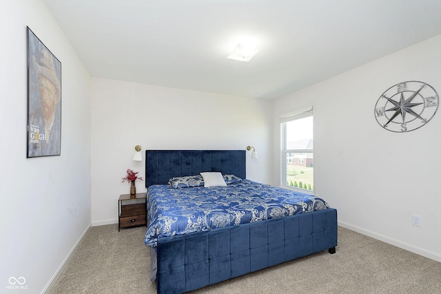 bedroom featuring carpet