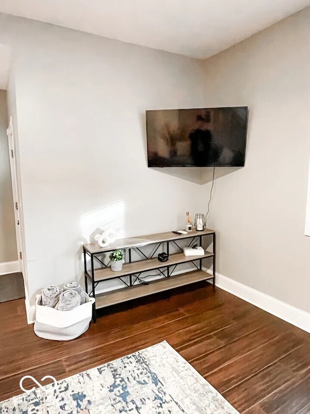 interior space featuring hardwood / wood-style flooring