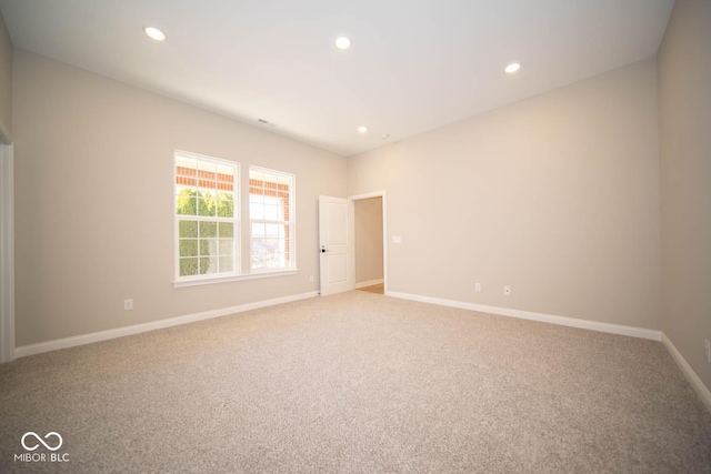 view of carpeted empty room