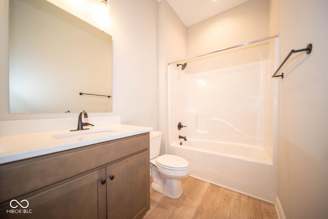 7936 Beaumont Green Pl, Indianapolis, IN 46250 - full bathroom featuring wood finished floors, vanity, and bathing tub / shower combination