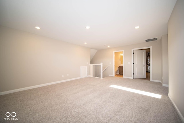 7936 Beaumont Green Pl, Indianapolis, IN 46250 - unfurnished room with carpet and recessed lighting