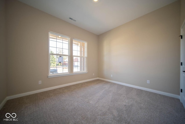 view of carpeted empty room