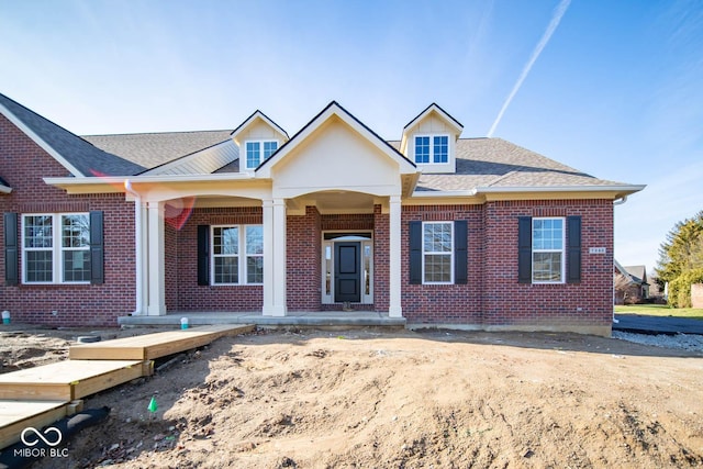 view of front of home with covered porch