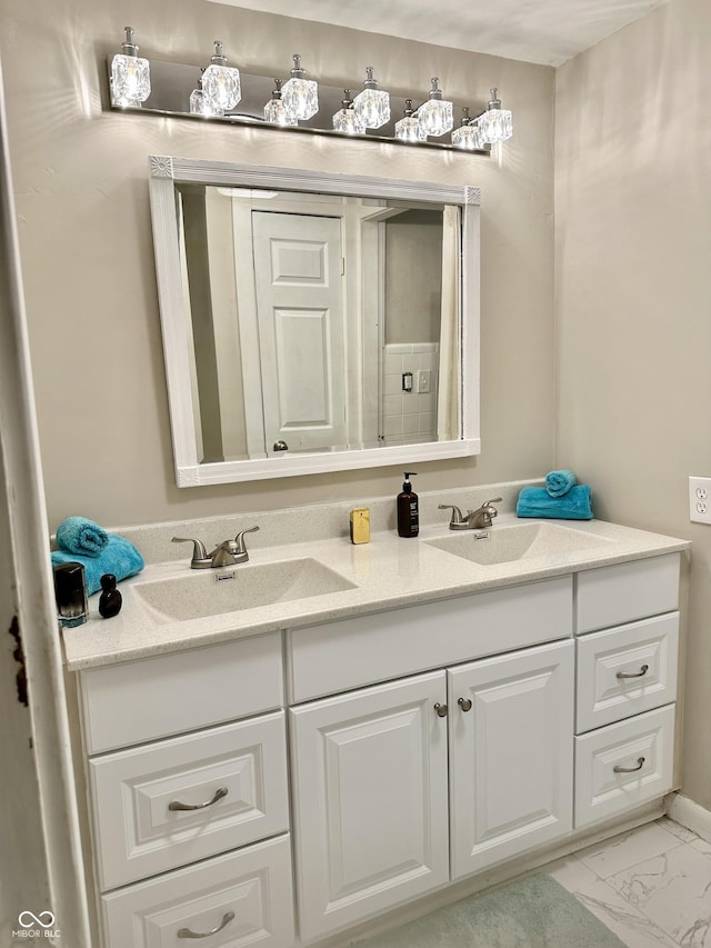 bathroom with vanity