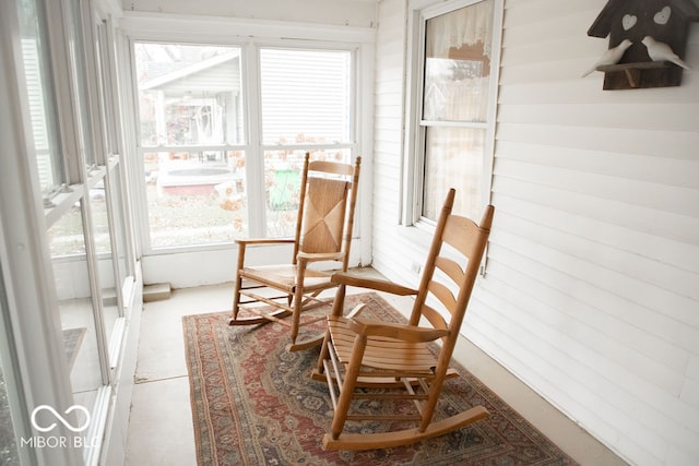 view of sunroom