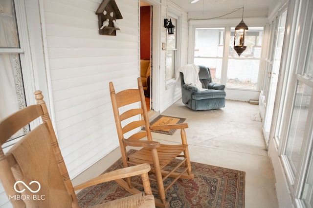 view of sunroom / solarium