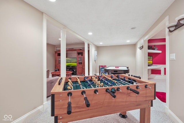 8292 S State Road 39th Rd S, Clayton, IN 46118 - recreation room with carpet, recessed lighting, and baseboards