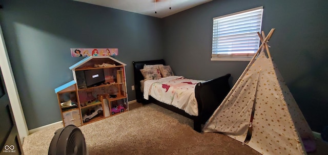 bedroom featuring carpet floors