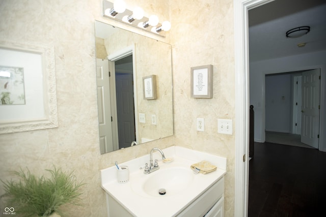 bathroom featuring vanity