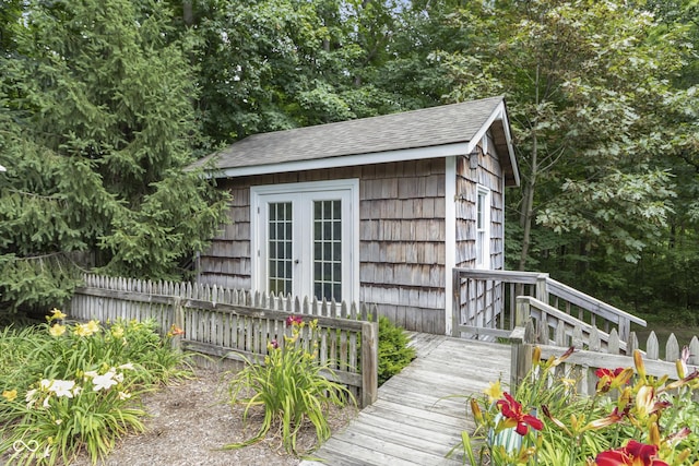 view of outbuilding