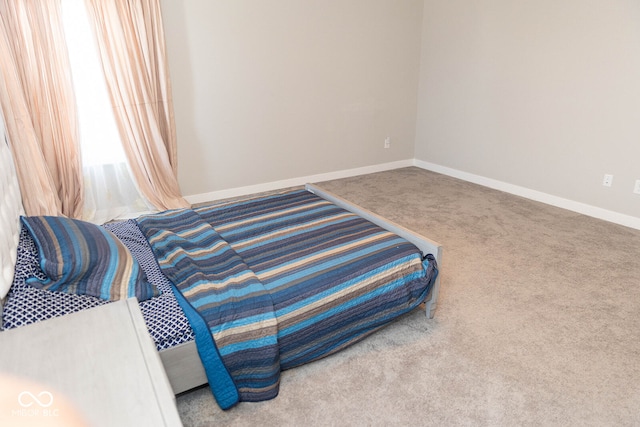 bedroom featuring carpet flooring