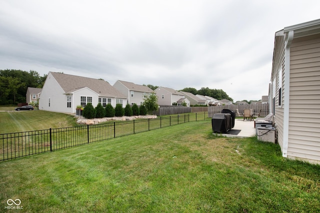 6748 Fallen Leaf Dr, Whitestown, IN 46075 - view of yard with a patio and a residential view