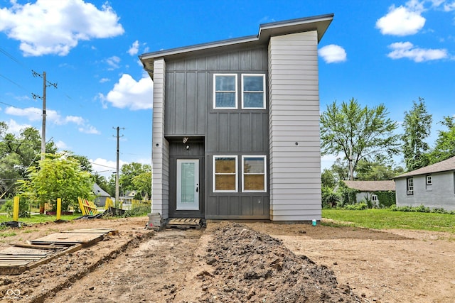 view of rear view of property