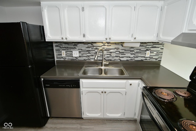 kitchen with white cabinetry, sink, and stainless steel appliances