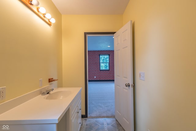 bathroom with vanity