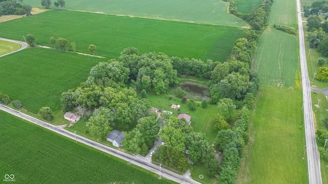 bird's eye view featuring a rural view