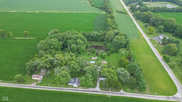 bird's eye view featuring a rural view