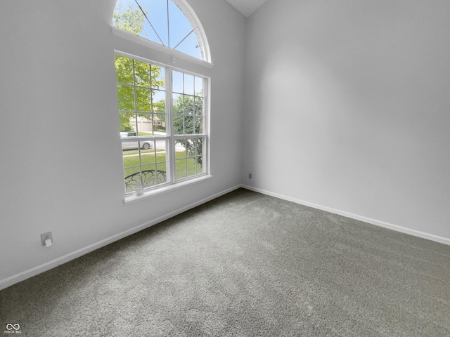 view of carpeted empty room