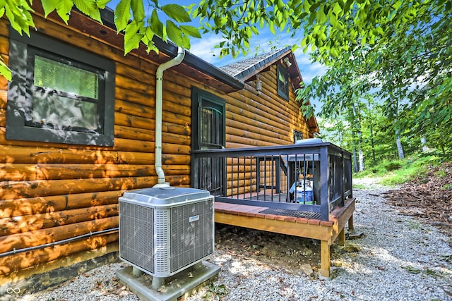 exterior space with central AC unit