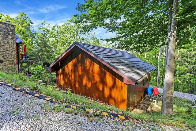 view of outbuilding