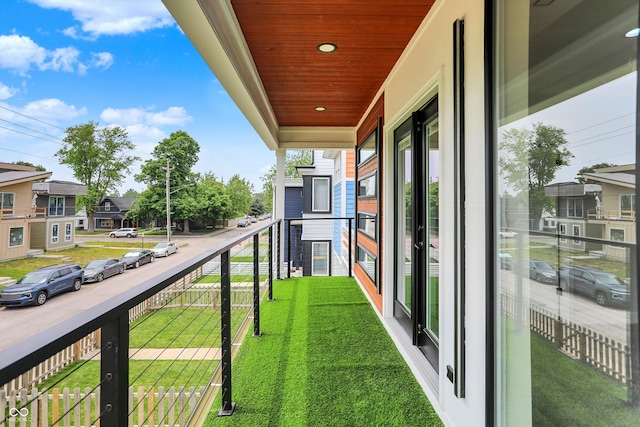 1218 Orange St, Indianapolis, IN 46203 - balcony featuring a residential view