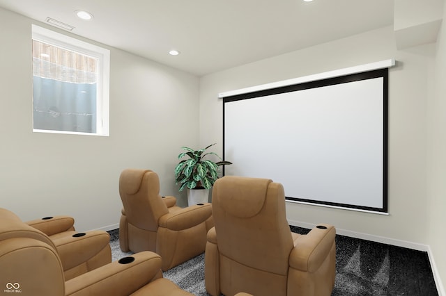 1218 Orange St, Indianapolis, IN 46203 - cinema featuring baseboards and recessed lighting