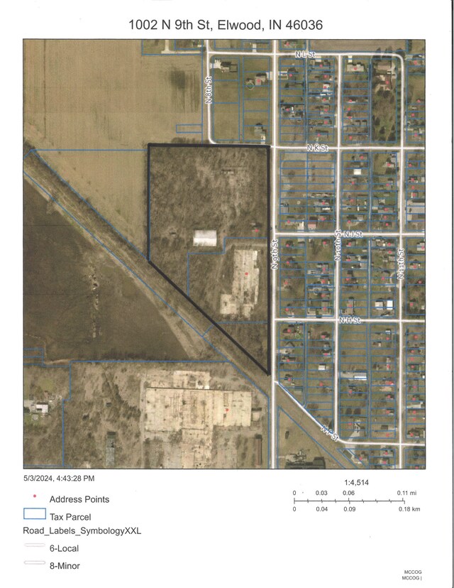 1000 N 9th St, Elwood IN, 46036 land for sale