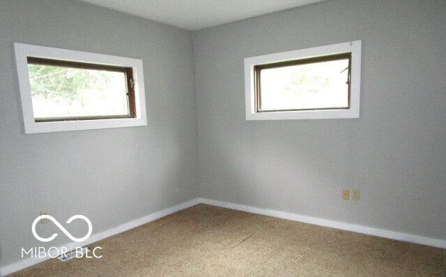 empty room featuring carpet floors