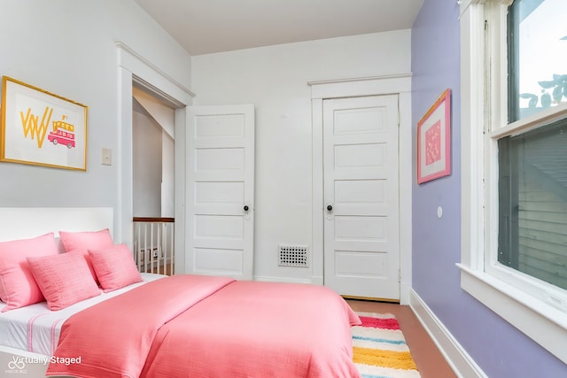 bedroom featuring a closet