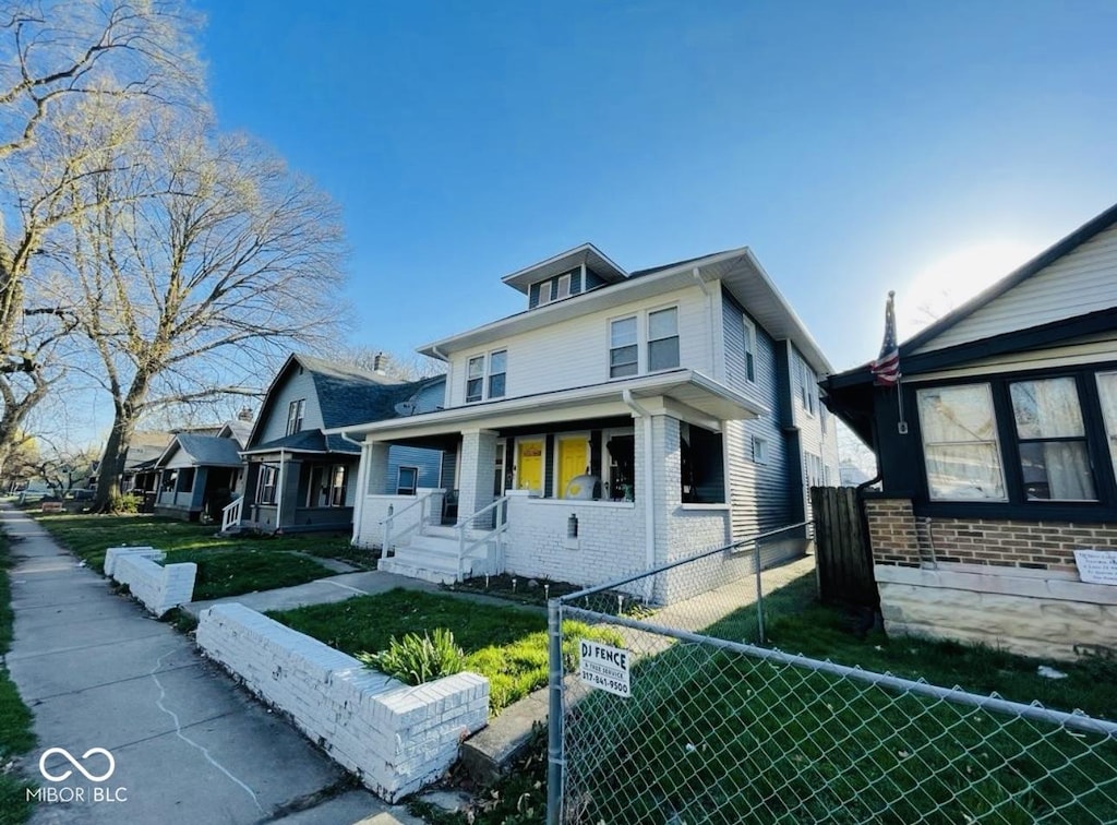 bungalow-style home with covered porch